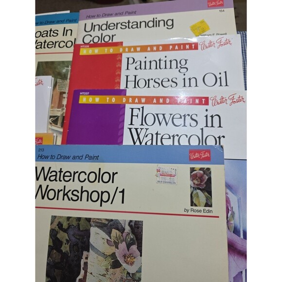 Vintage Learn How To Draw‎ and Paint Magazine Book by Walter Foster Lot Of 8 - Picture 2 of 3